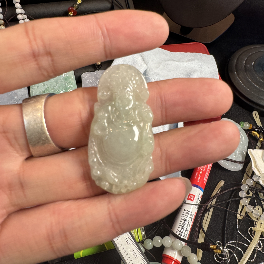 翡翠A货精品财神