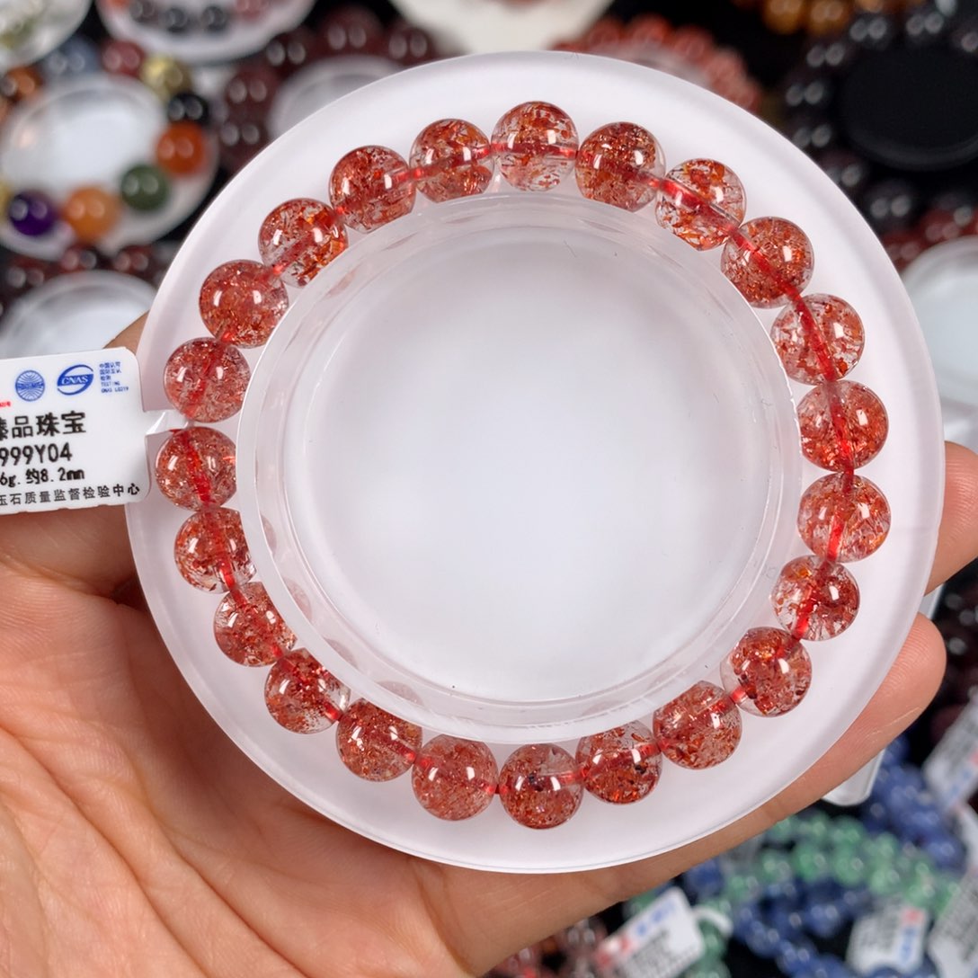 水晶手链未镶嵌金草莓8.2