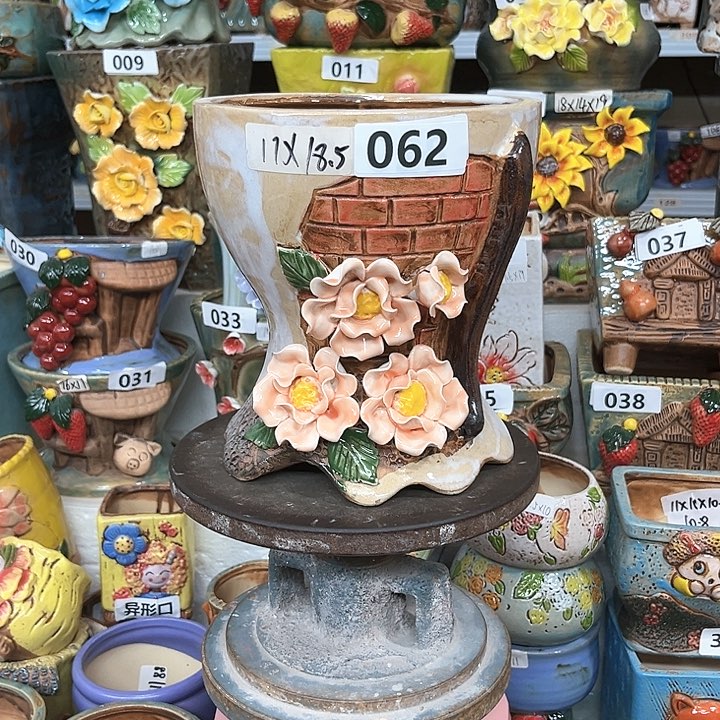 紫砂花盆粗陶材质多肉花盆