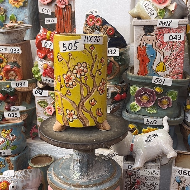 粗陶材质多肉花盆