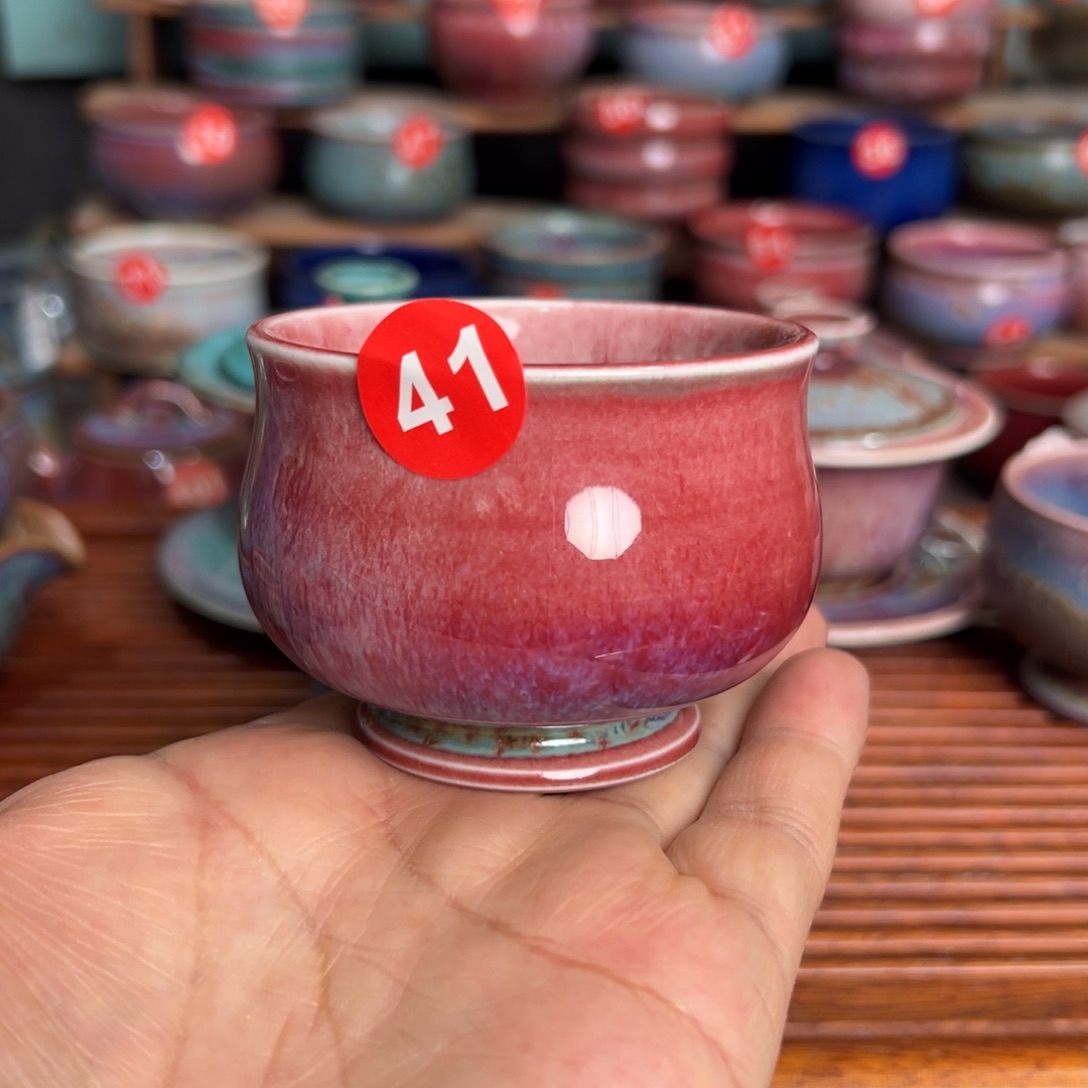 手工制作钧窑茶器