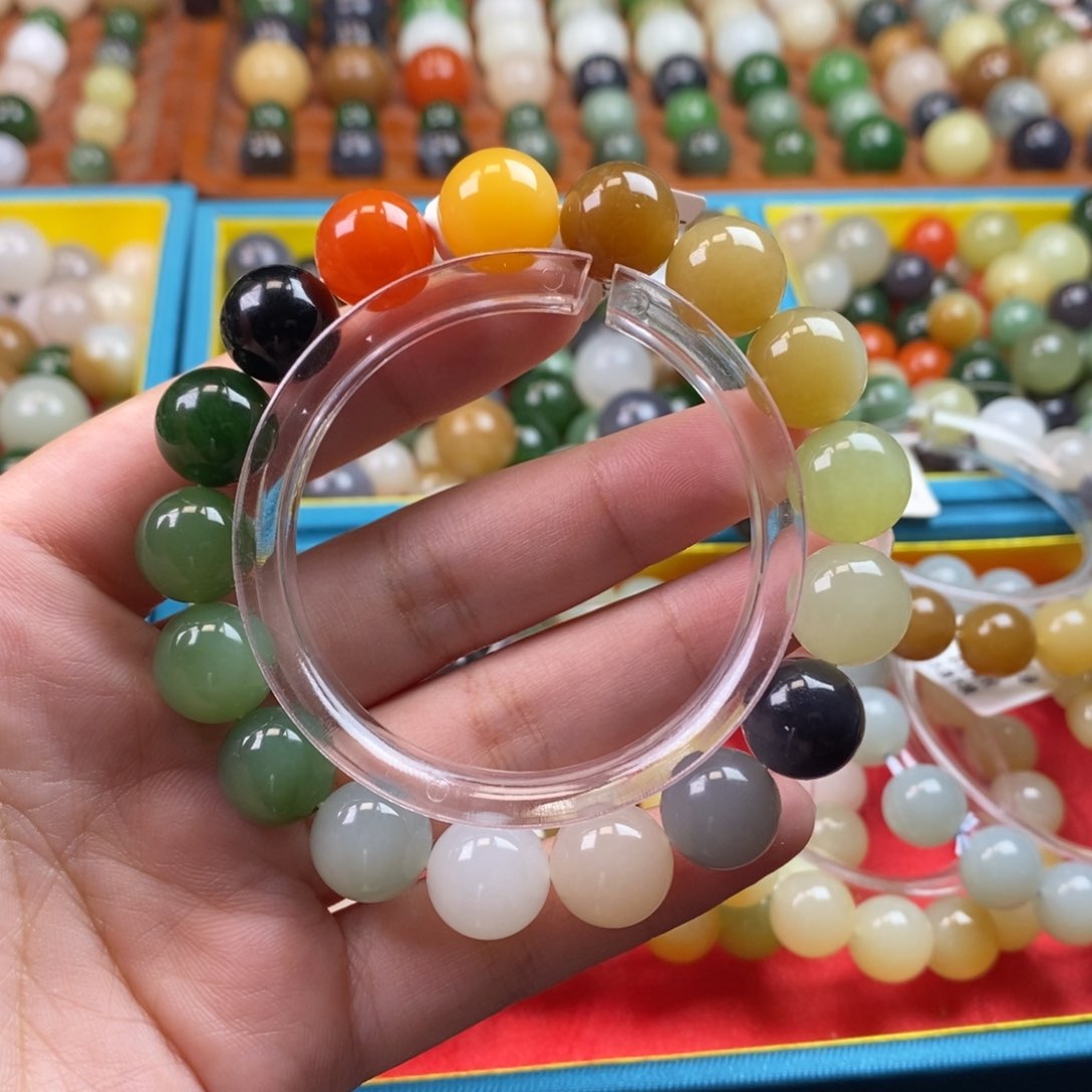 和田玉未镶嵌珠宝奇石尘**凡多宝手串z12