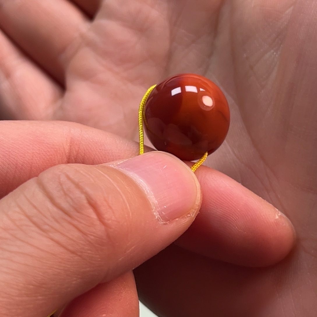 南红玛瑙未镶嵌配饰17mm