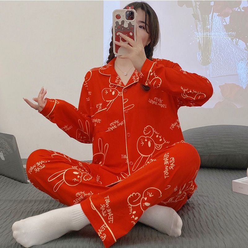 诗意活动【粉丝专享】翻领秋冬女睡衣高标准舒适不褪色不起球家居服