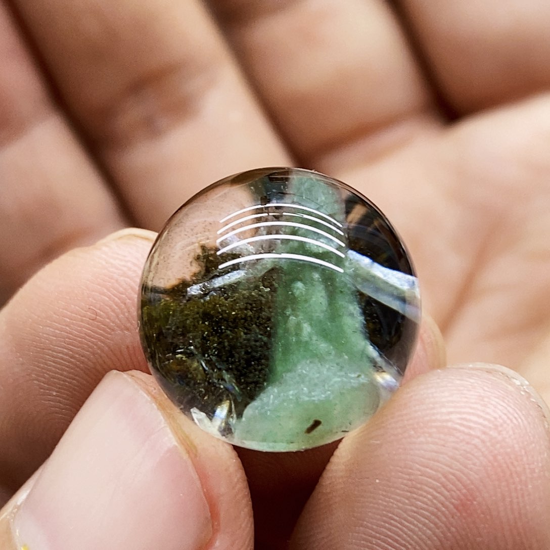 水晶吊坠银S925镶嵌吊坠