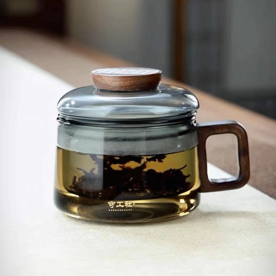 迷你祥云蹲蹲三件杯泡茶杯单只