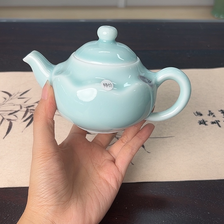 龙泉云间青瓷小米茶器
