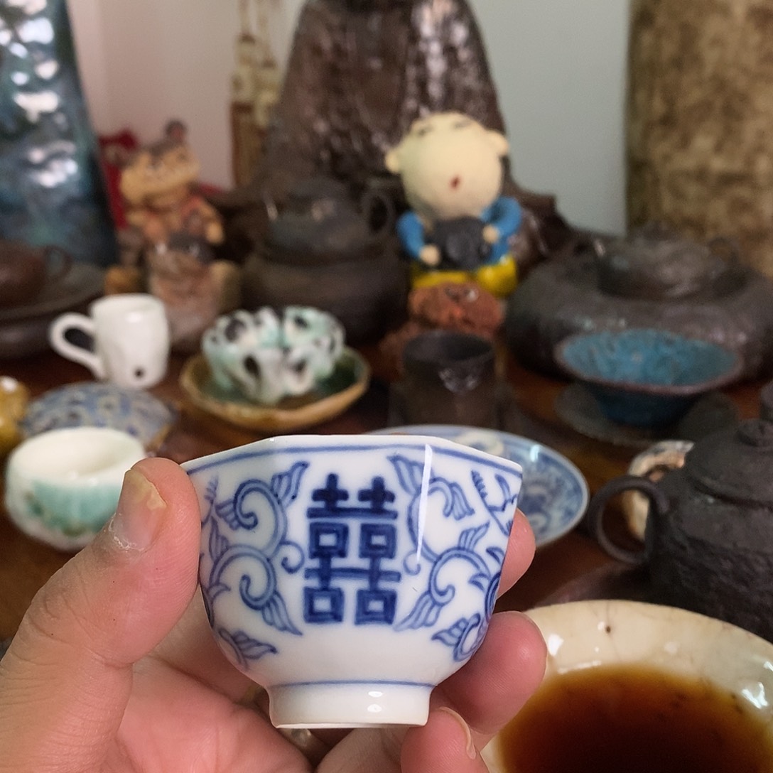 手工制作柴烧茶具