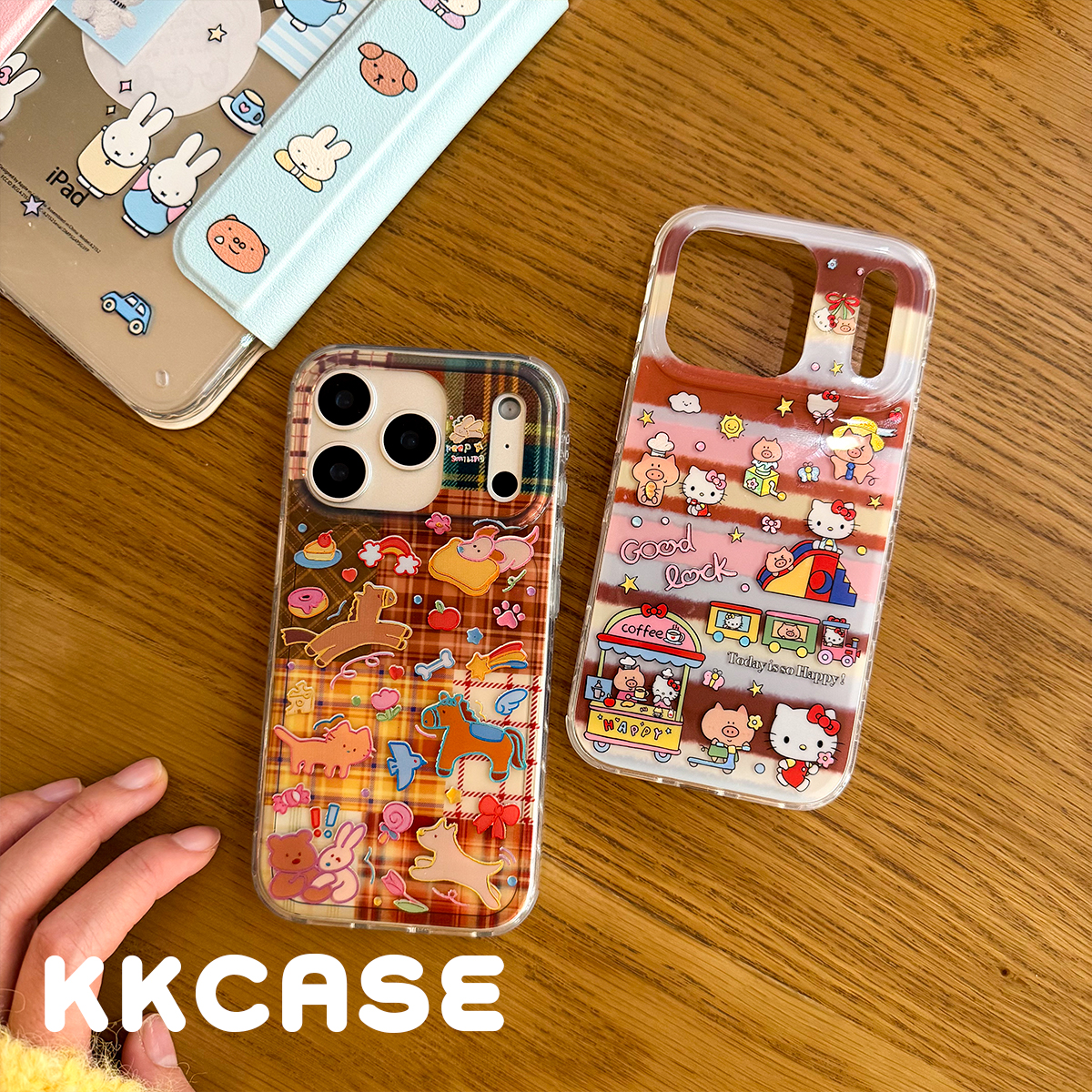 IMD可爱鎏金小马手机壳适用苹果17/iPhone16/15promax保护套