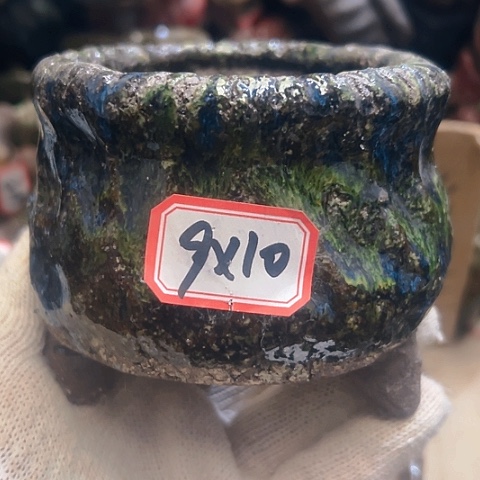 红陶粗陶花盆手工