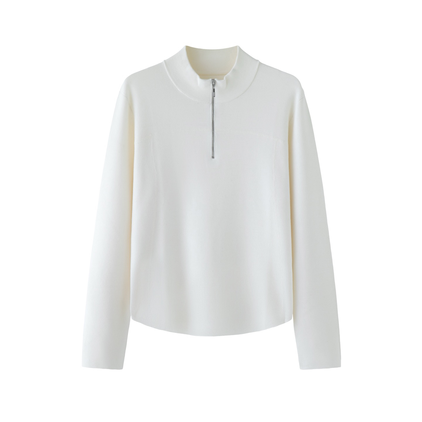 lulu家同款扬子黑金系列 精纺羊毛 国王礼物女款半高领半拉链套衫