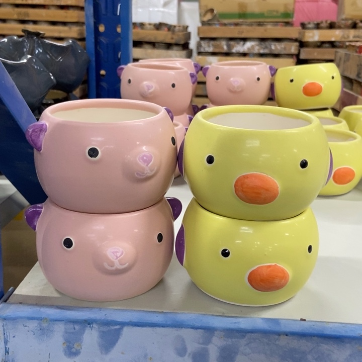 陶瓷花盆单场满9.9发8*6.5