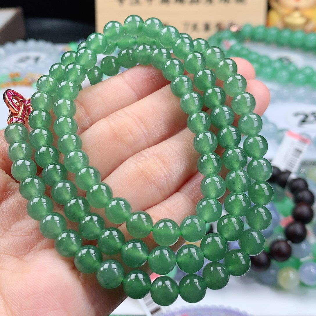 翡翠手链未镶嵌卡7