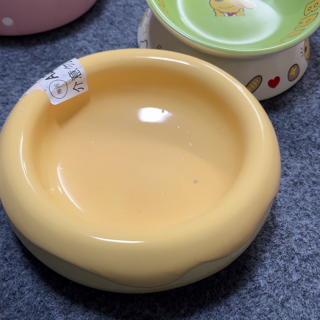 陶瓷甜甜圈黄色微瑕