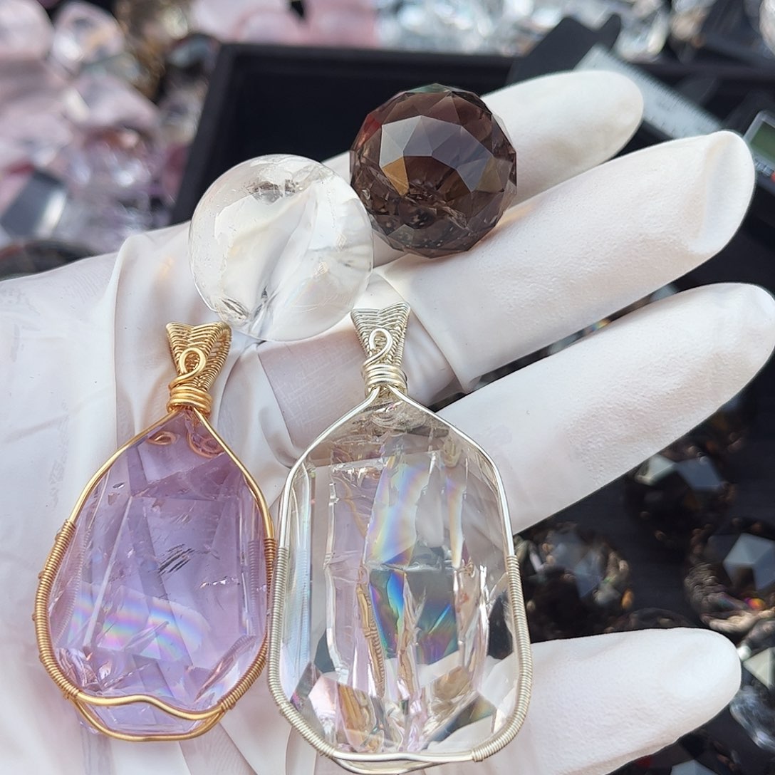 水晶颈饰未镶嵌送****漫