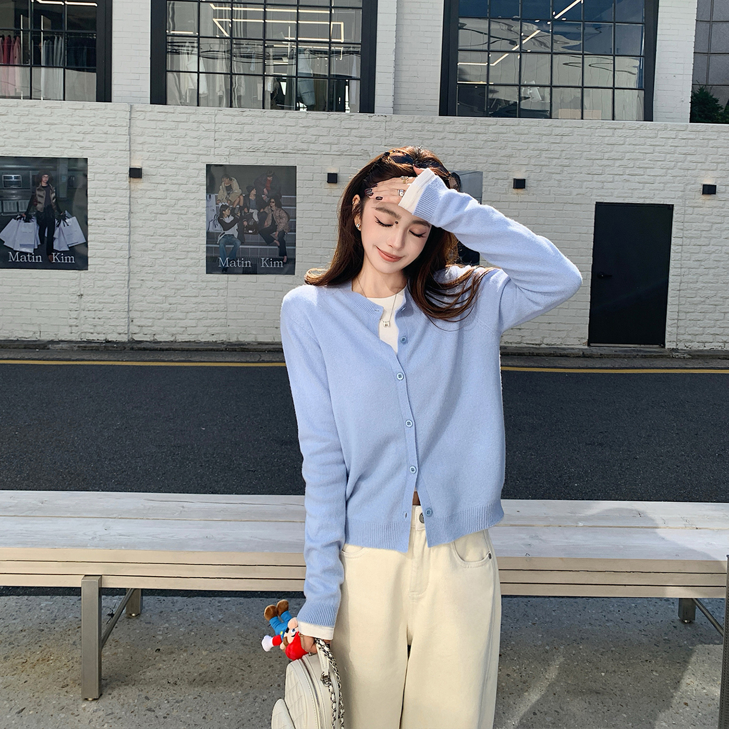 “口碑经典开衫”羊绒真丝羊毛纱 主推实穿百搭老钱针织打底衫