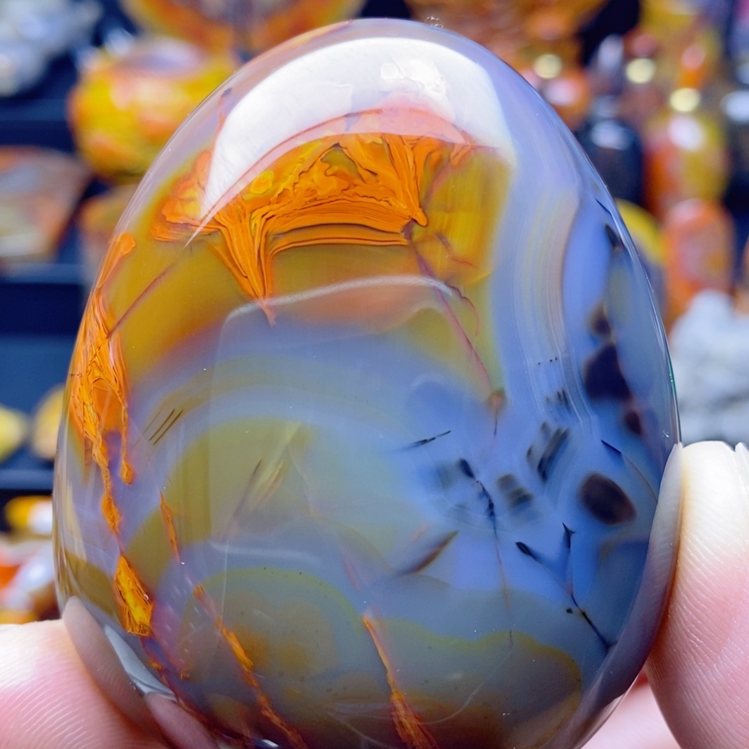 玛瑙/玉髓未镶嵌非主流手把件