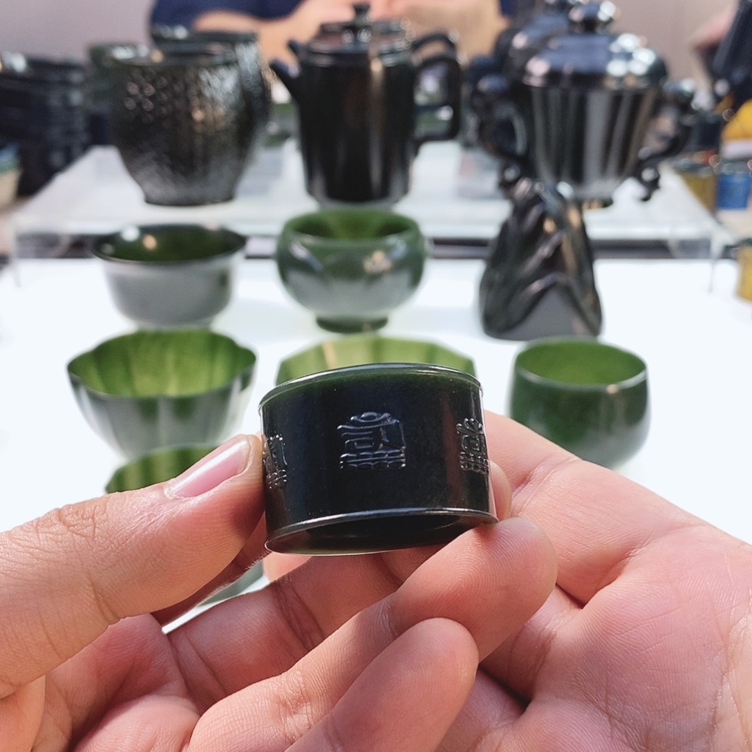 和田玉（青玉）挂件未镶嵌不*