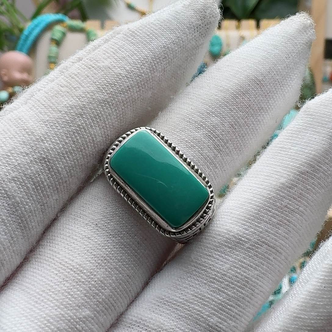 绿松石配饰银S925镶嵌