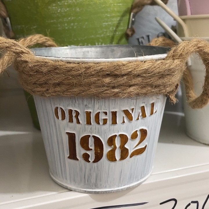 园艺柳编铁艺花插