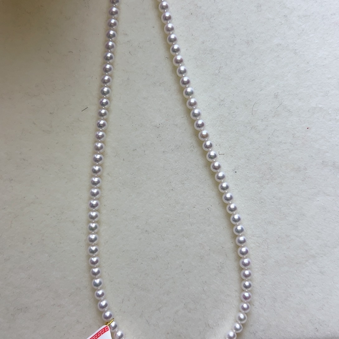 淡水珍珠颈饰18K金镶嵌啊****?