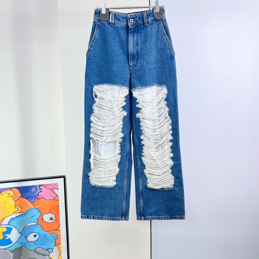 99新 LOEWE/罗意威 牛仔裤/34码/Xspk2253