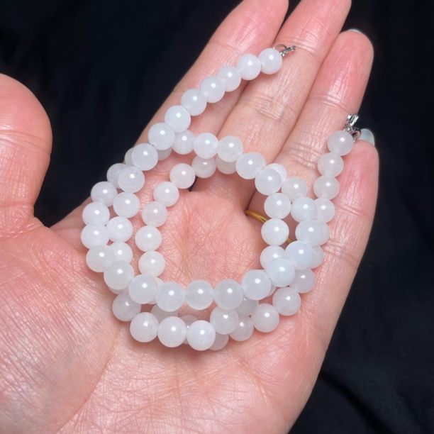 天然和田白玉项链
