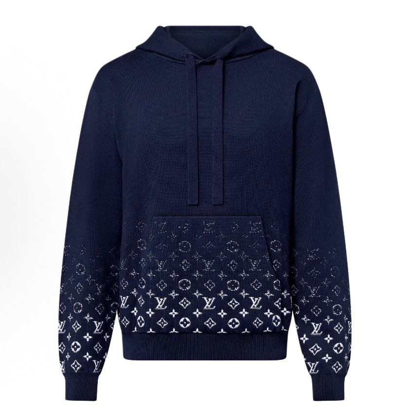 未使用 LouisVuitton/路易威登 渐变连帽卫衣 S码 md1849