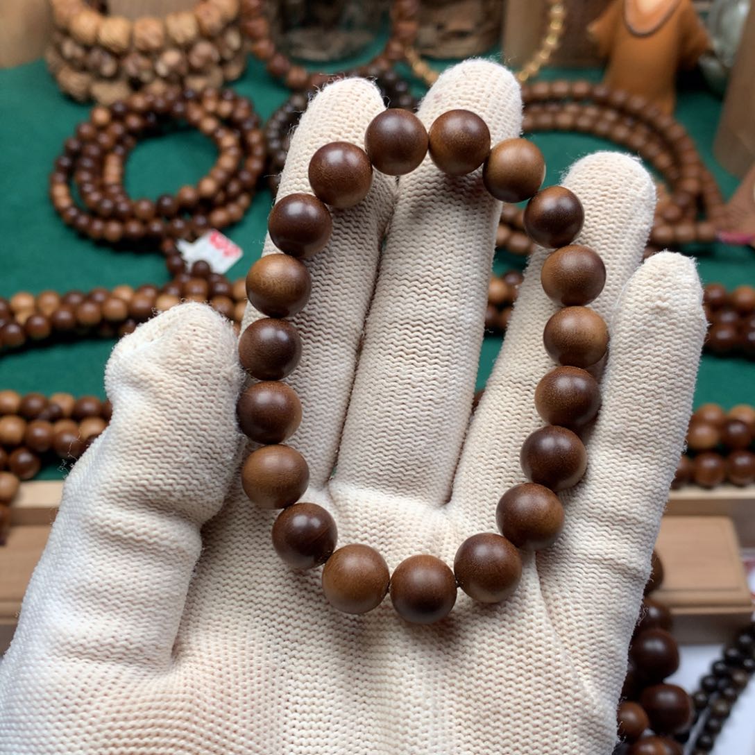 檀香木手串/手链老山檀香1.0横纹黑肉