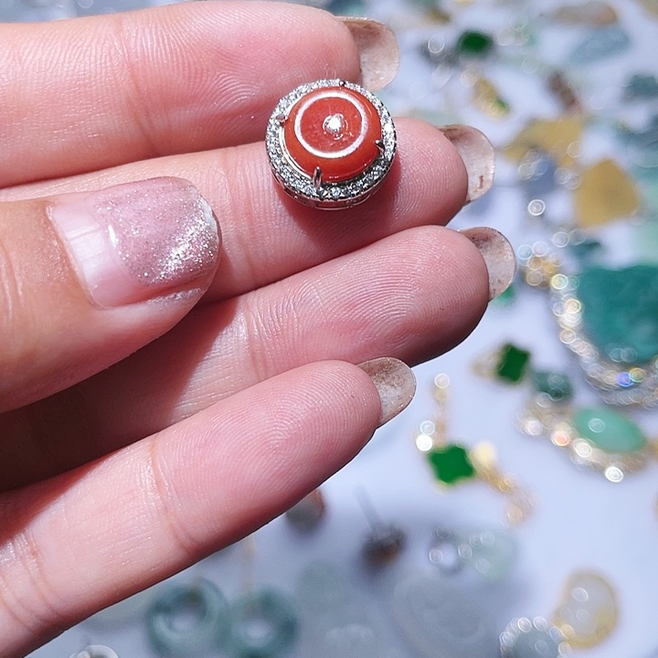 翡翠银S925镶嵌颈饰