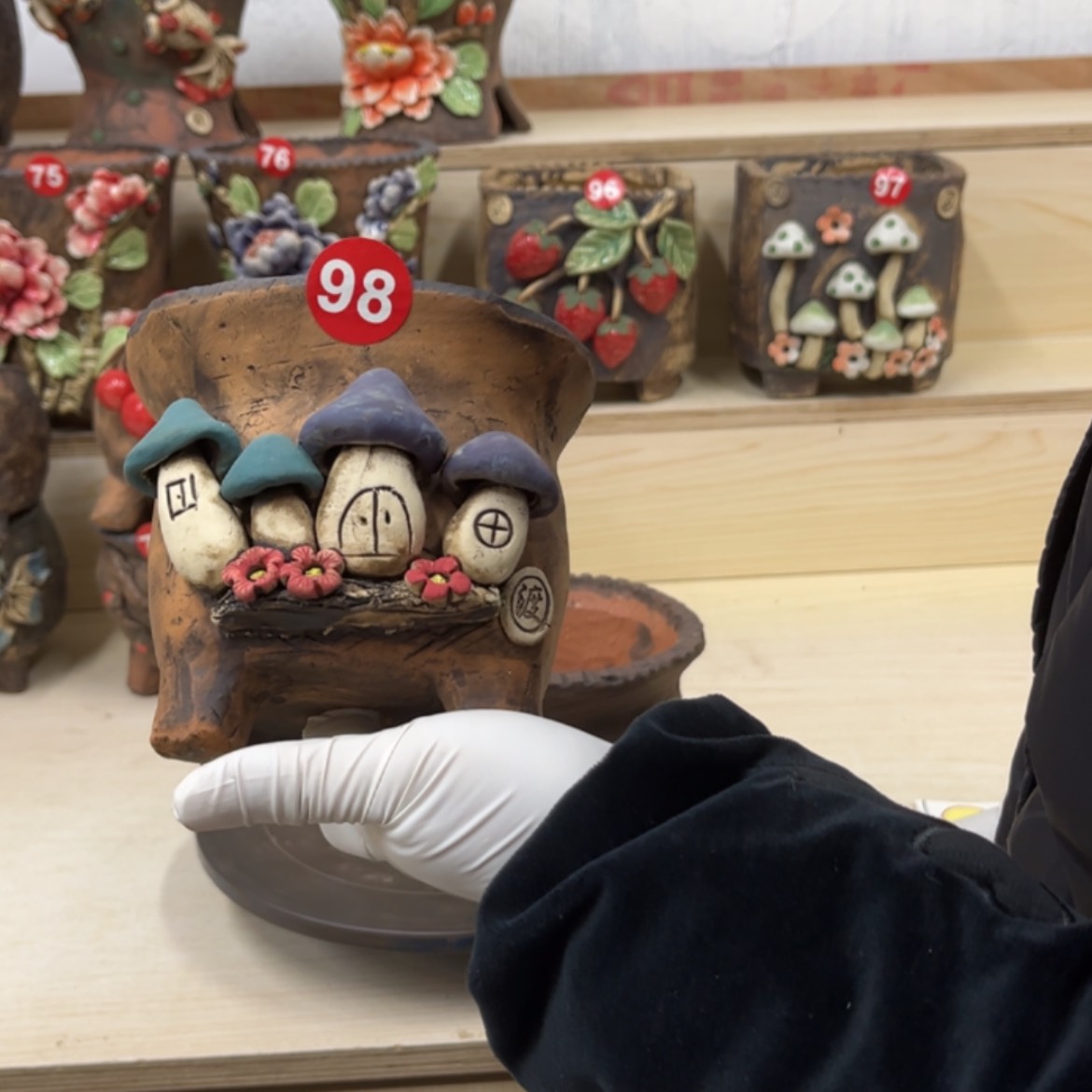 【闪购商品】紫砂花盆98号内口11.5×11脚高12.5