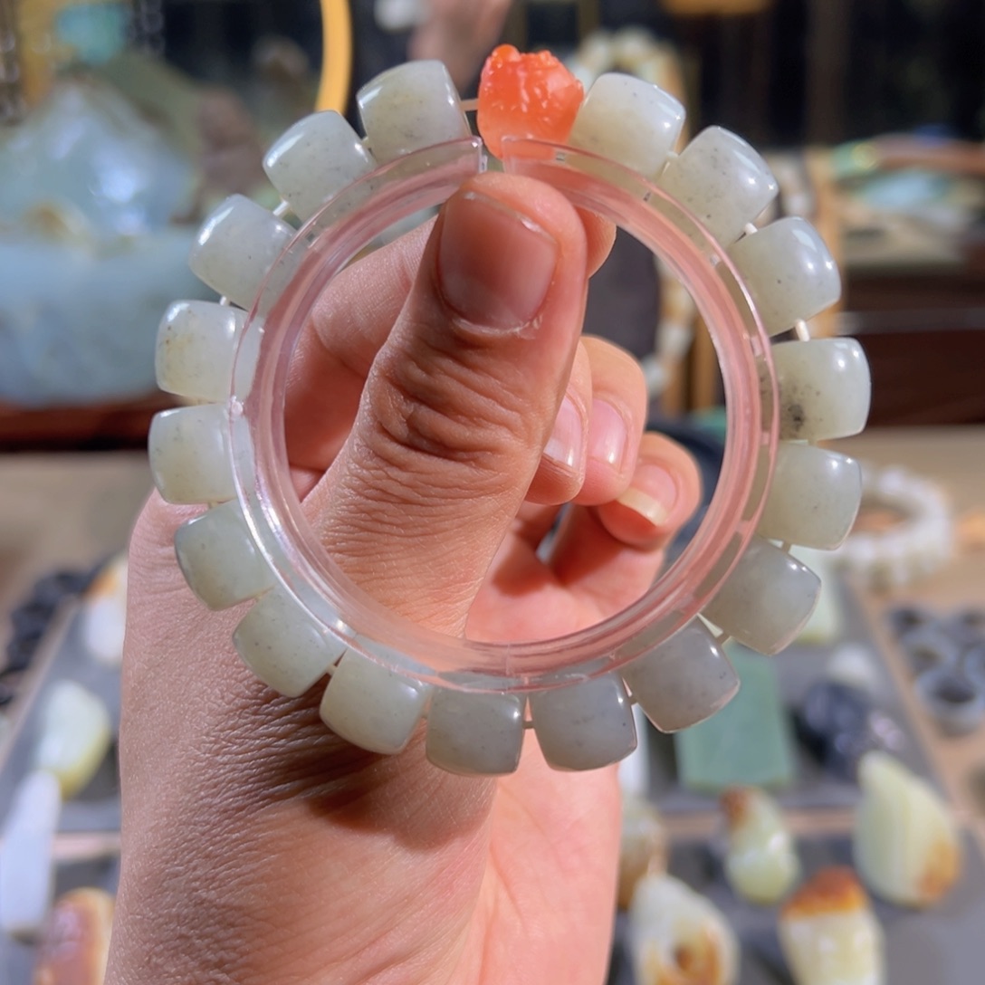 和田玉手串未镶嵌