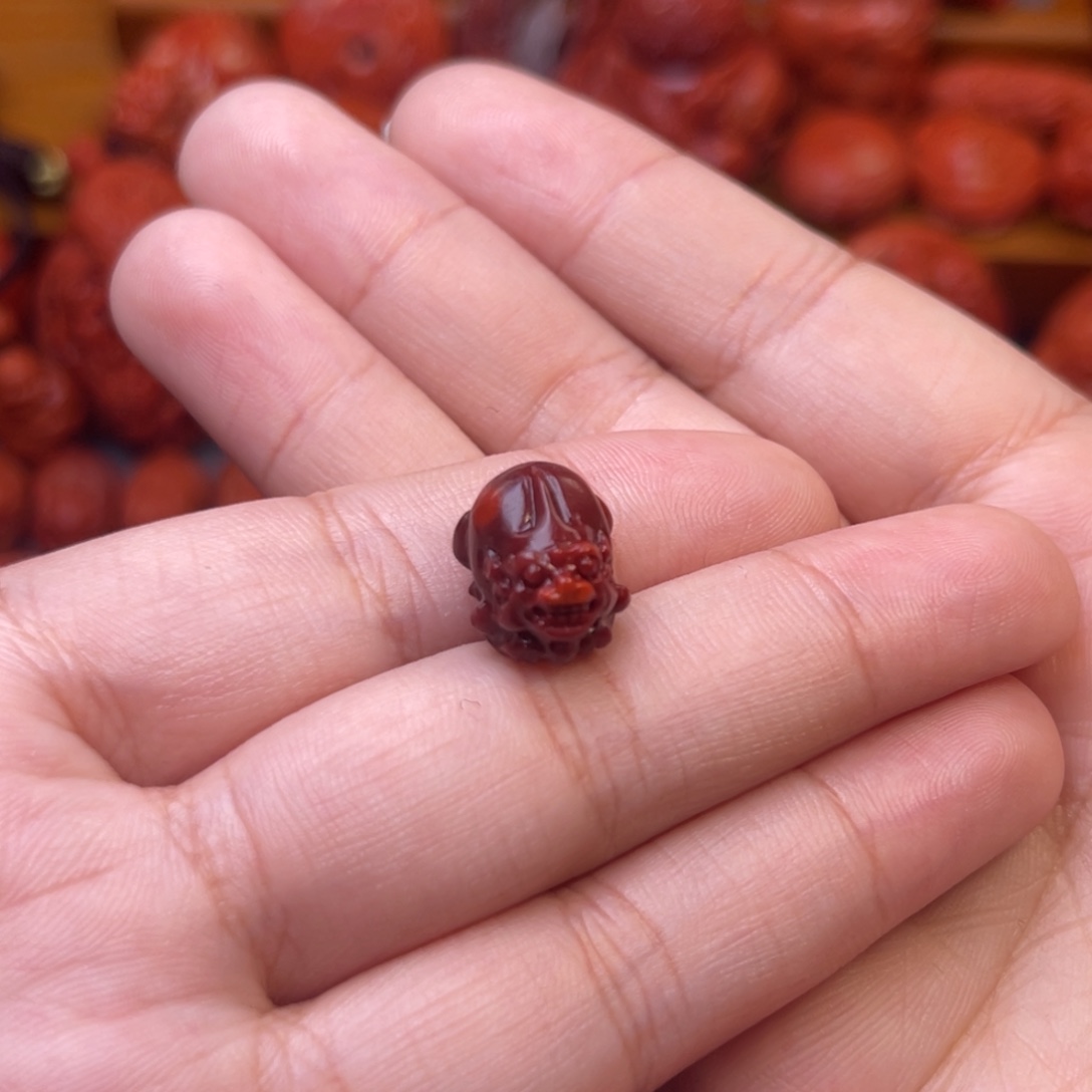 寻***南红玛瑙未镶嵌川料瓦西貔貅11mm尺寸