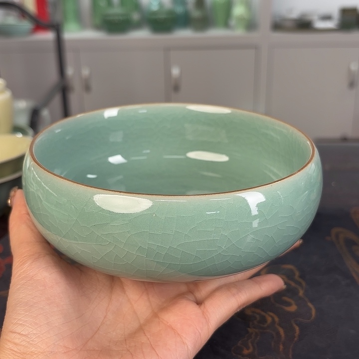 龙泉云间青瓷小米茶器