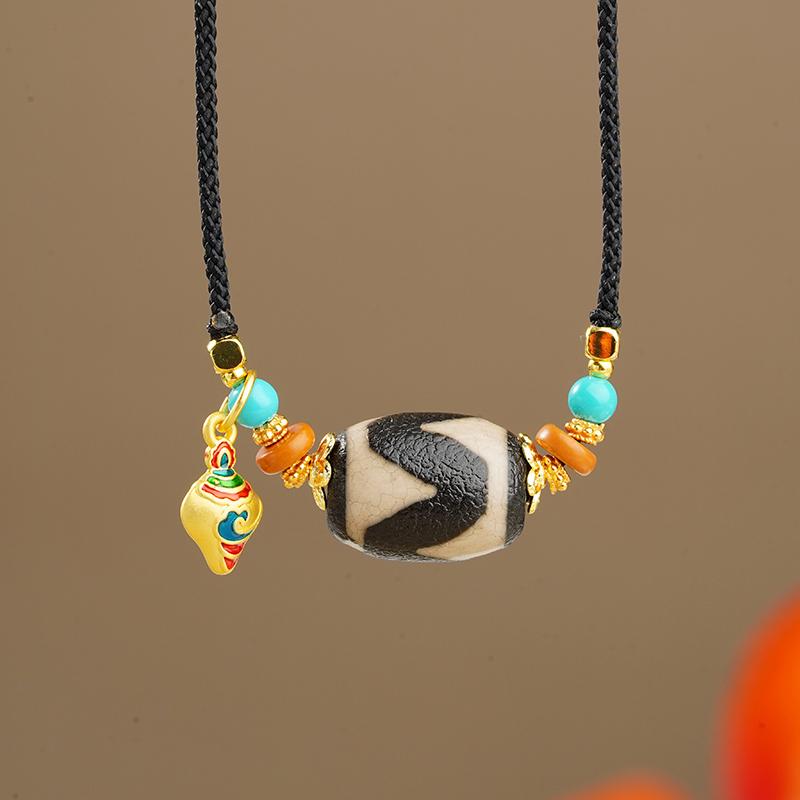 布达拉宫官方玛瑙牙珠吊坠时尚百搭饰品高级感精致首饰正品送礼物