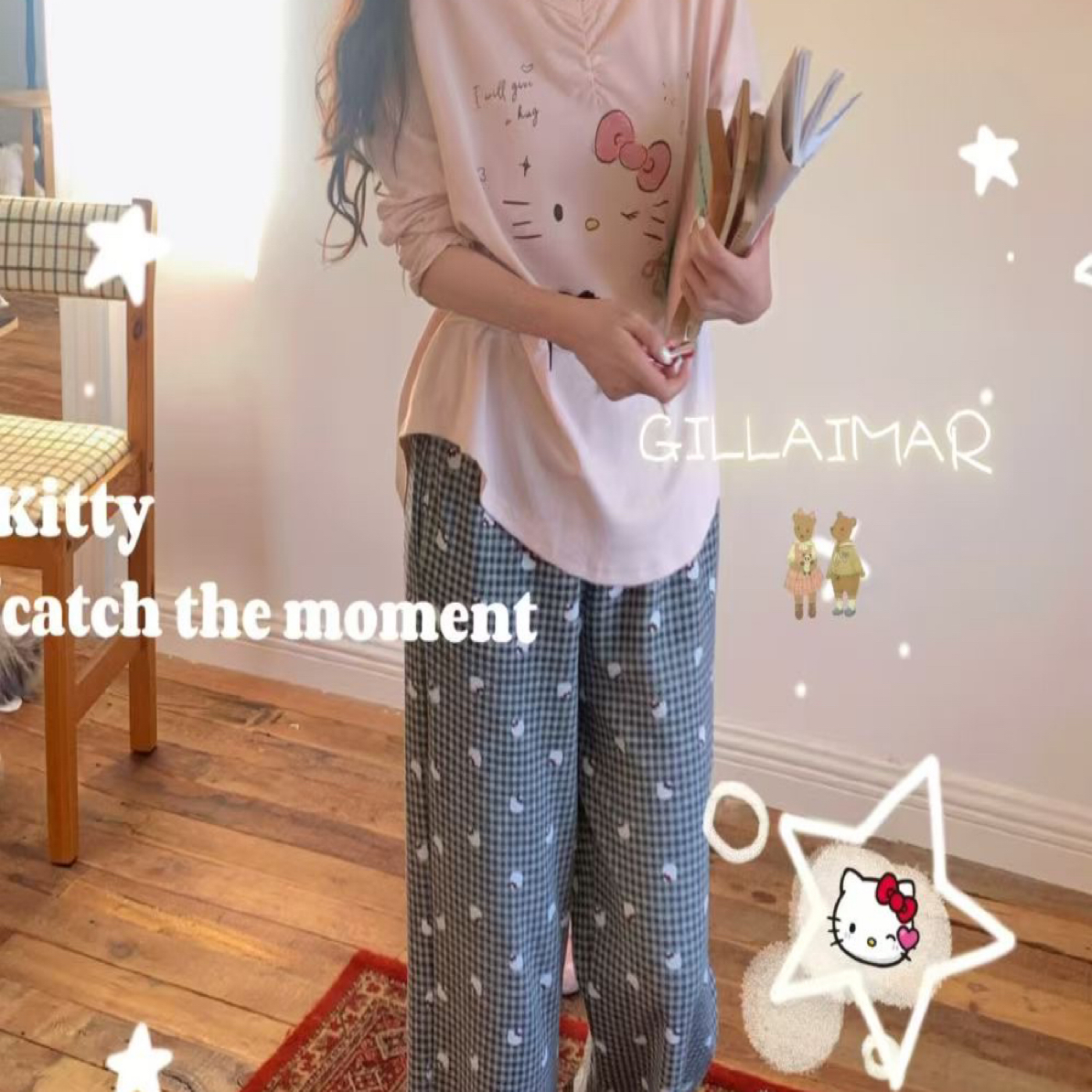 小熊家正品/秋二波段/25年秋季新款长袖长裤套装家居服