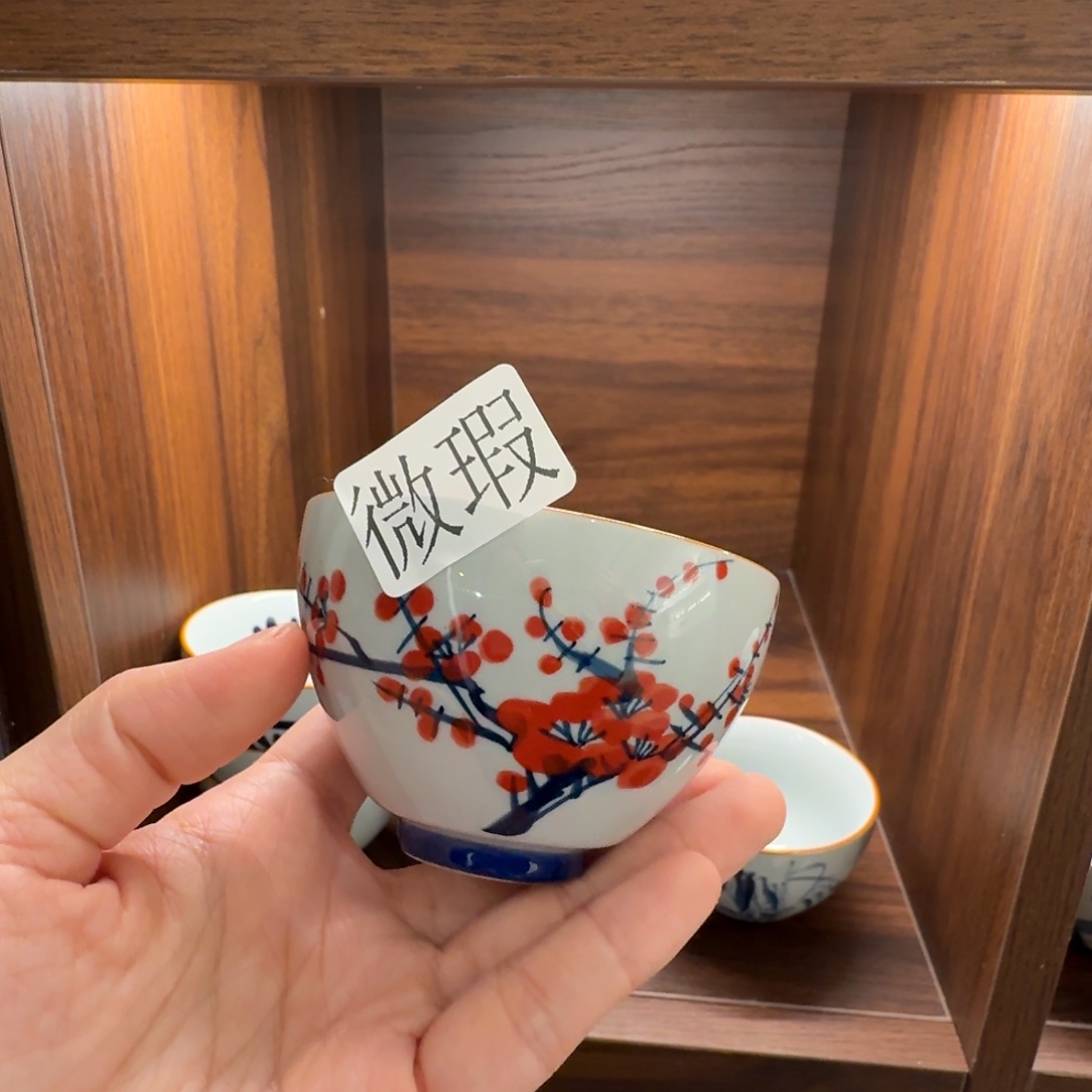 釉下彩纯手绘微瑕