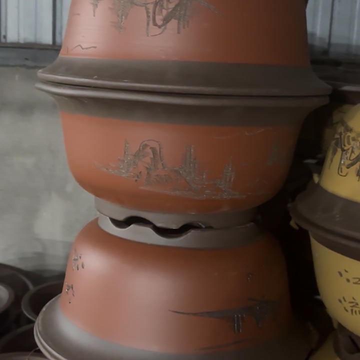 紫砂花盆          100-2