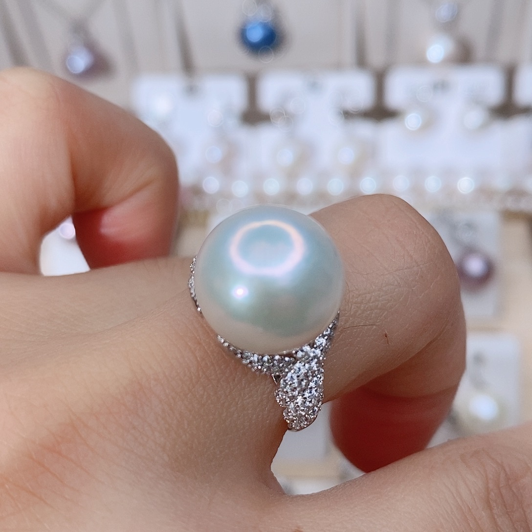 颈饰银S925镶嵌淡水珍珠阿*娜