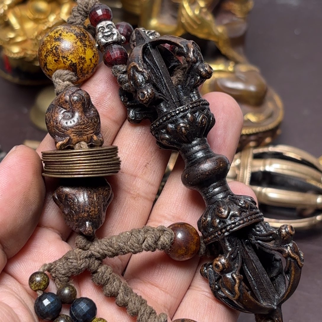 长***弓铜星月菩提挂件菩提