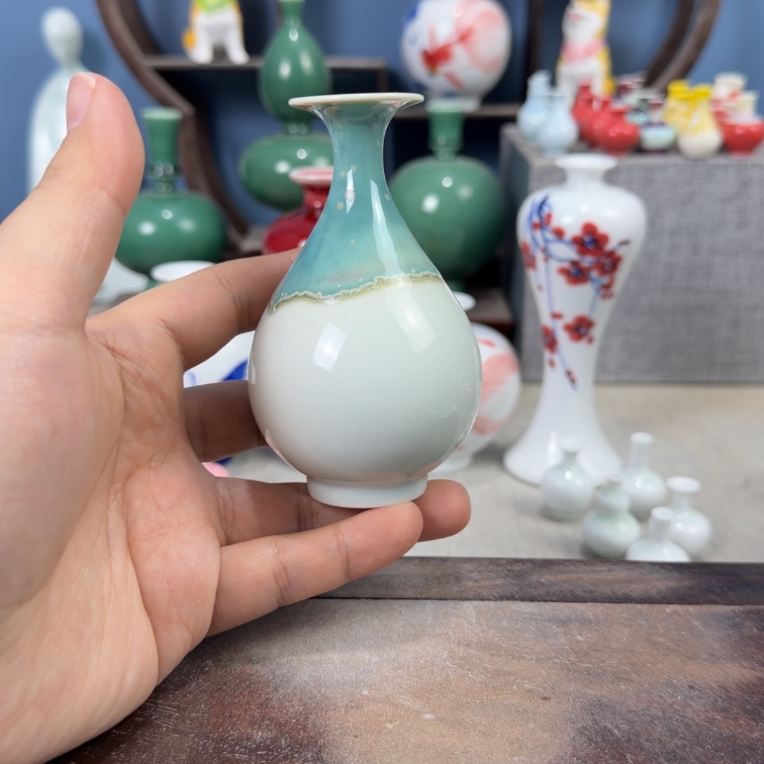陶瓷手工小花器摆件
