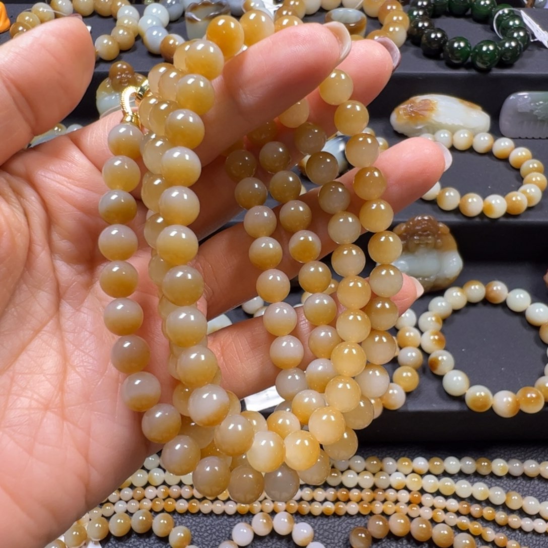 晋***当和田玉未镶嵌手链卡8