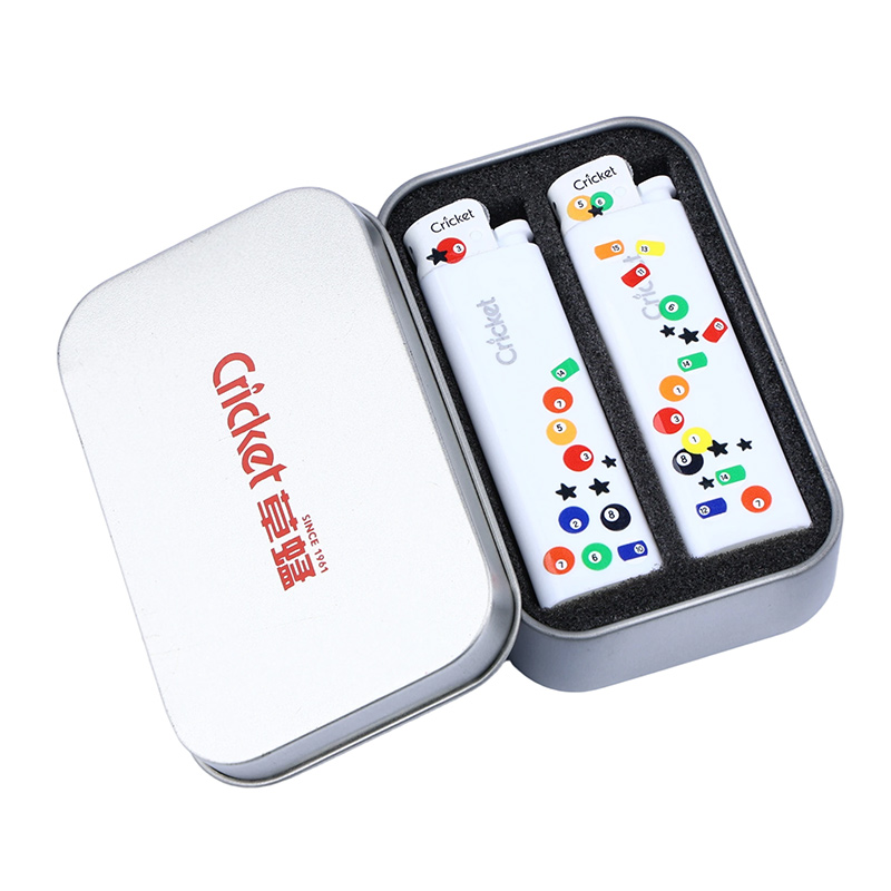 创意高颜值防爆一次性砂轮滑轮火石明火打火机礼盒装适合送礼