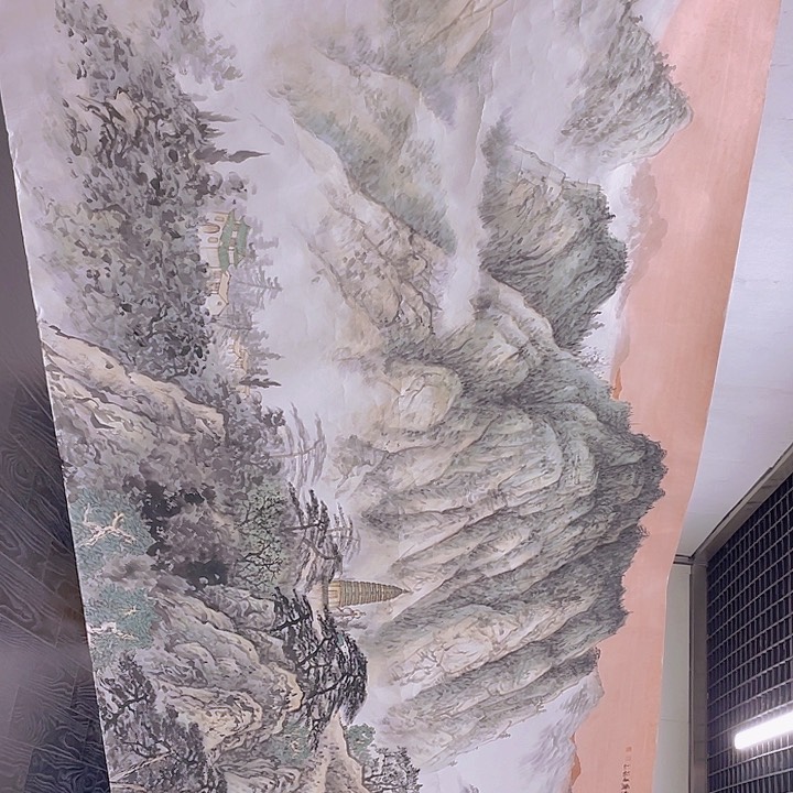 国画宋庄的一个小镇上