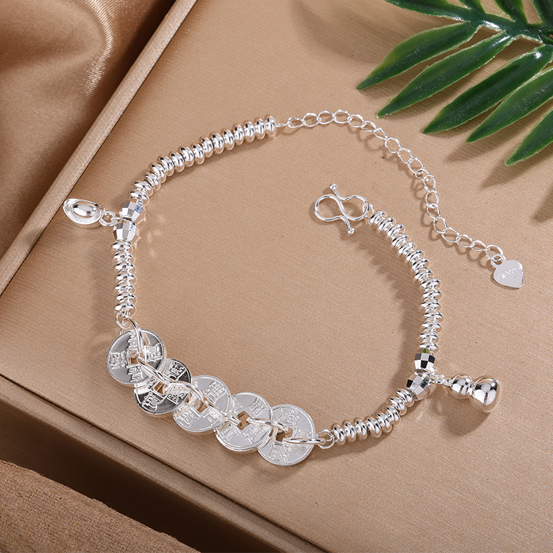  葫芦五帝钱元宝民族风时尚手链