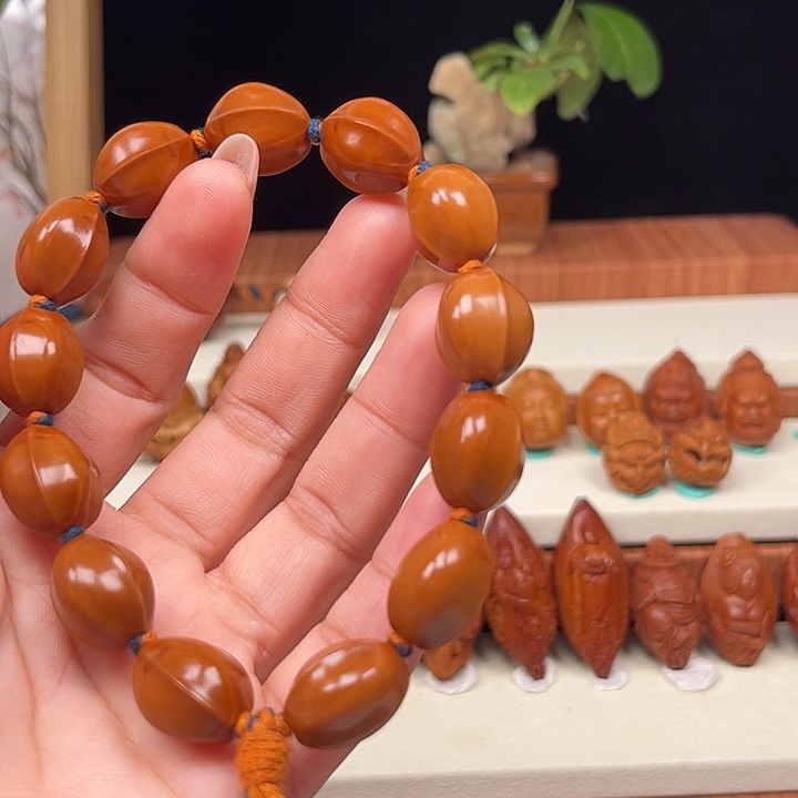 手串/手链橄榄核鲨鱼背铁核