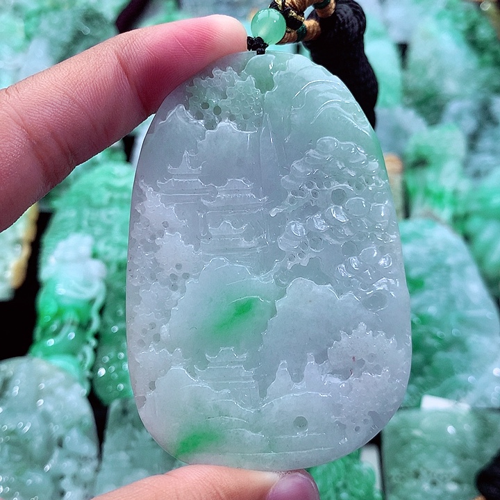 翡翠未镶嵌吊坠(不含链)