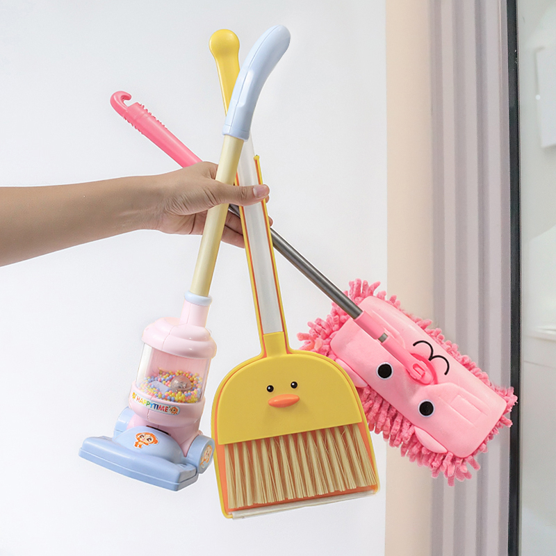 聪慧脑瓜儿童扫帚宝宝启蒙吸尘器扫把早教益智过家家玩具礼物套装