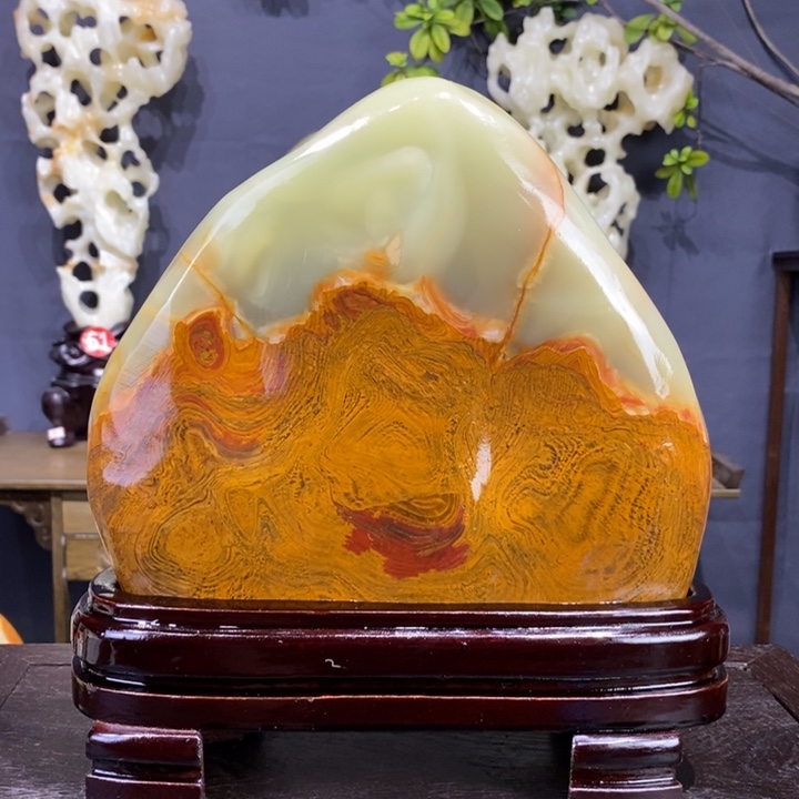 石材精品古青石摆件