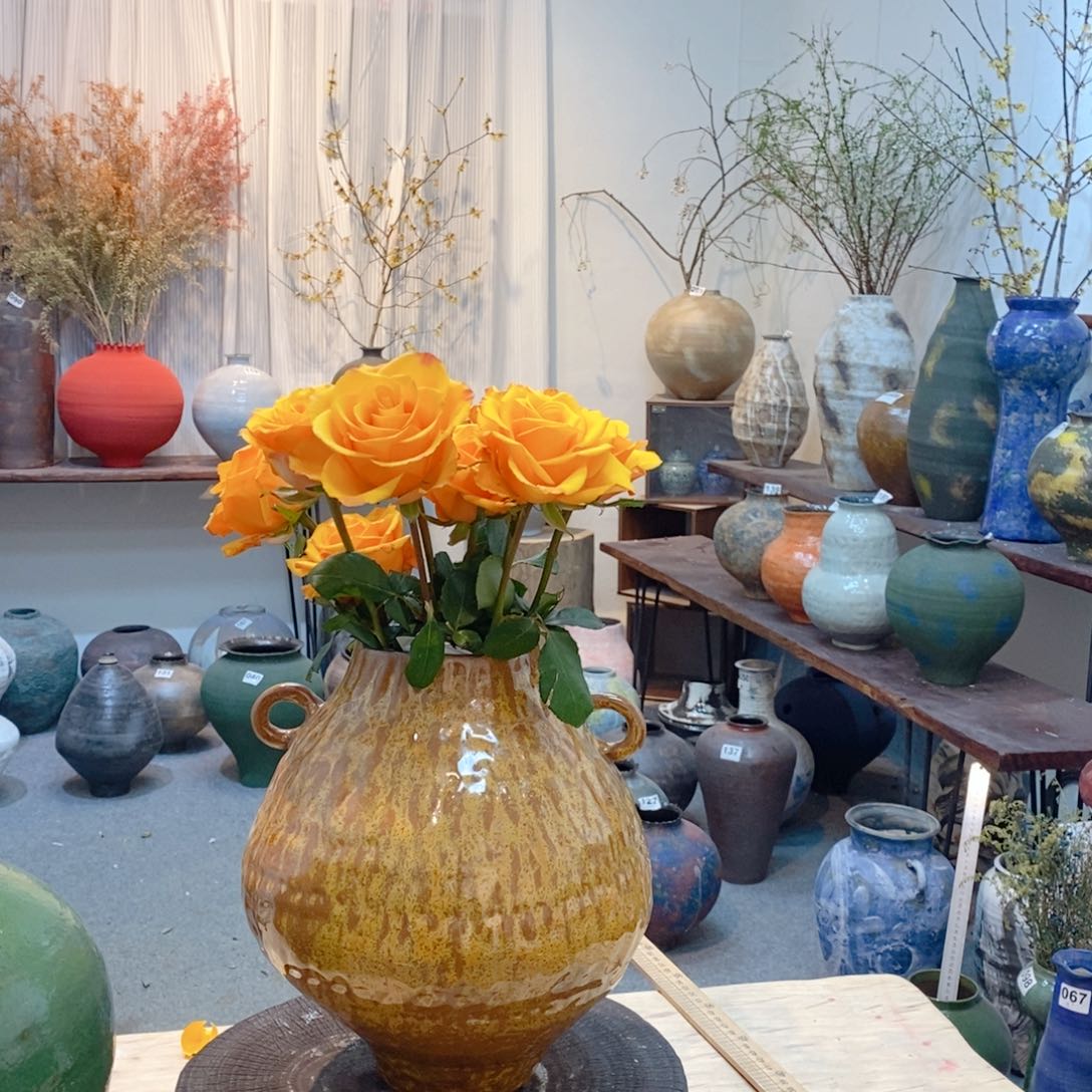 瓶景德镇手工花器 盘泥 微瑕包破损不包售后